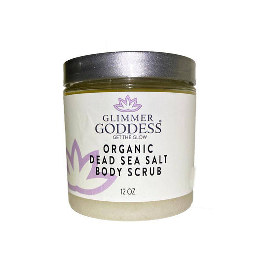 Glimmer Goddess Organic Coffee Body Scrub with Dead Sea Salt & Shea Butter